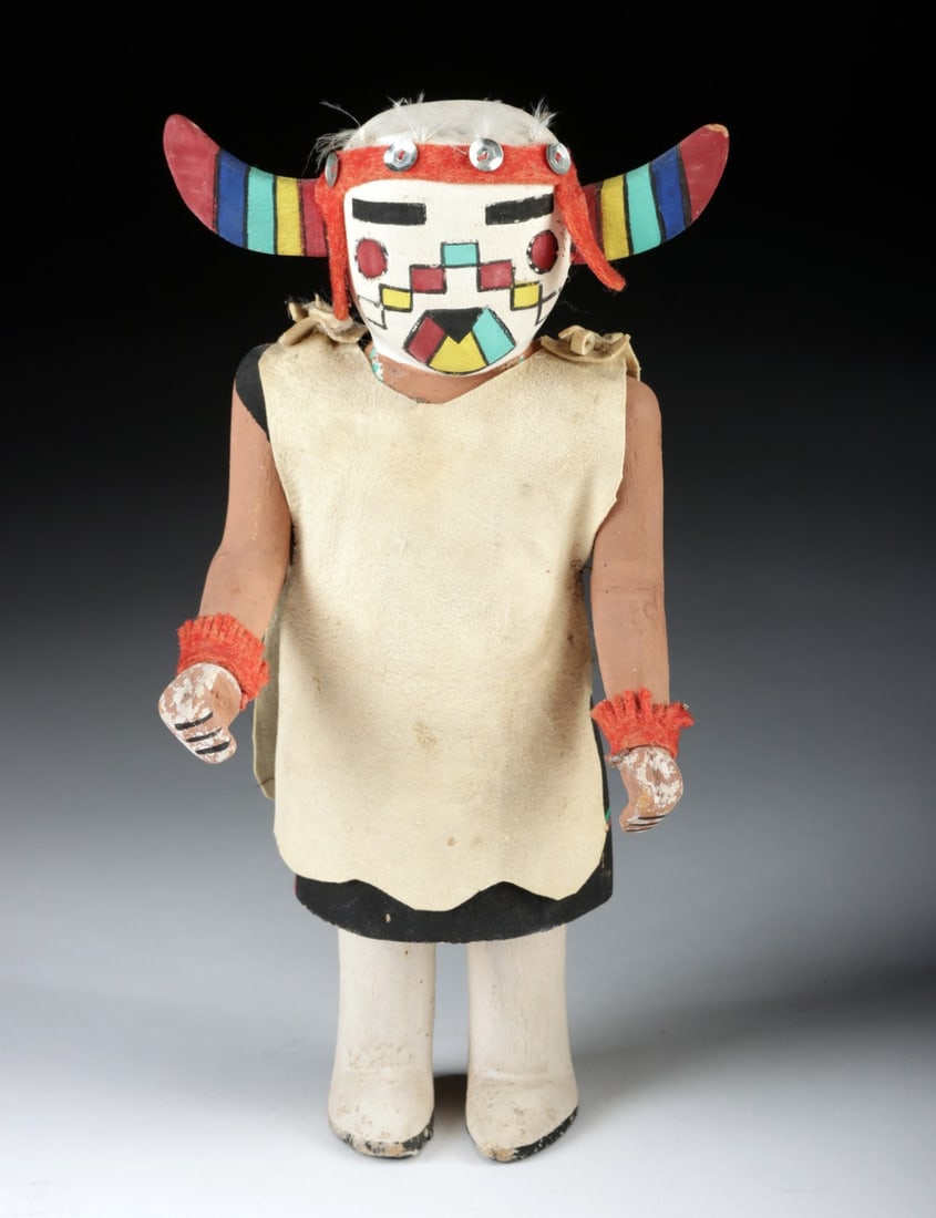 Hopi Cottonwood & Leather Konin Kachina, Havasupai Maiden (1 of 3)