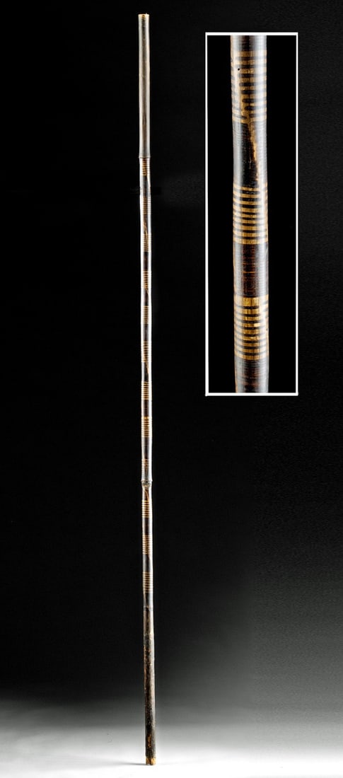Early 20th C. SE Asian Palawan Island Bamboo Blowgun (1 of 5)