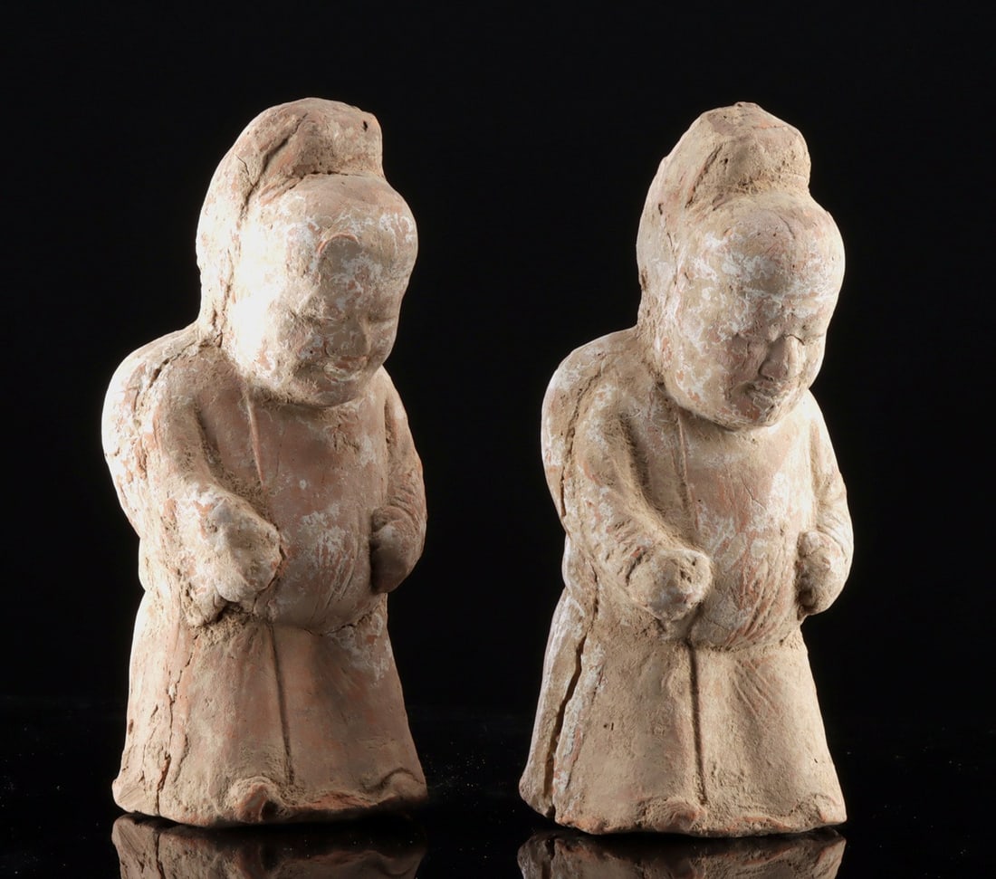 Very Rare Chinese Tang Dynasty Dwarf Pair (1 of 3)