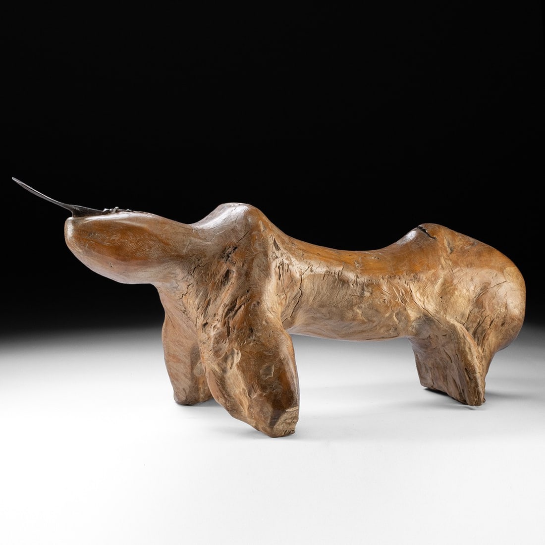 Southeast Asian Wood Coconut Grater Stool - Zoomorphic Form (1 of 3)