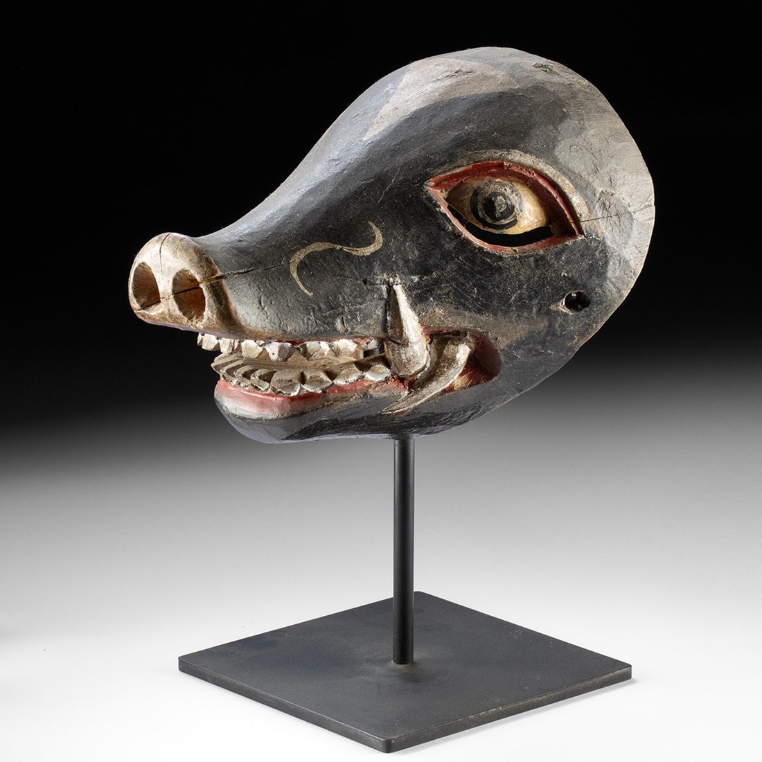 20th C. Balinese Wood Boar Mask - Barong Bangkal (1 of 4)