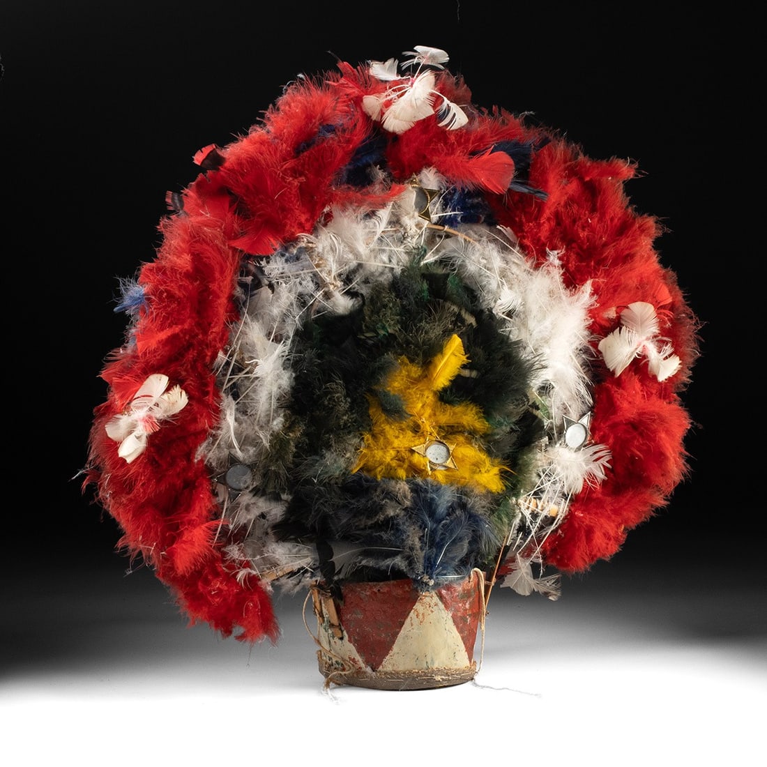 Mexican Danza de la Pluma Feather Headdress, Oaxaca (1 of 2)