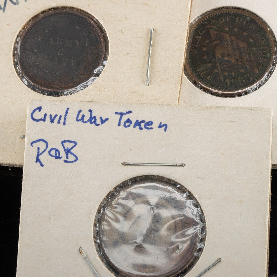 Lot of 5 US Civil War Tokens (1 of 3)