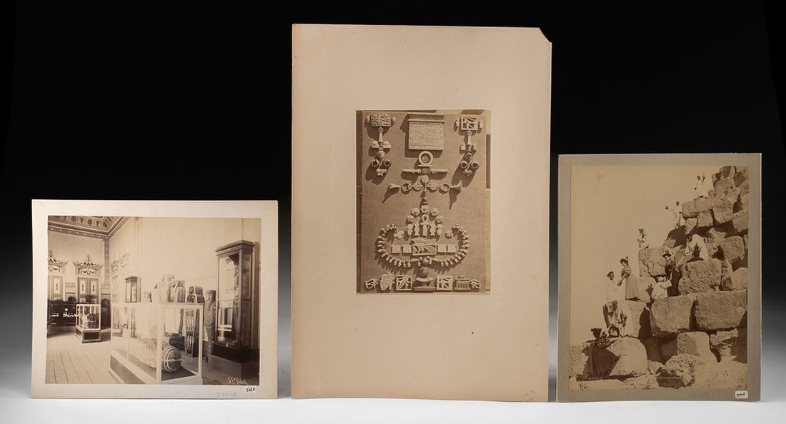 19th C. Egyptian Albumen Prints, Group of 3 - Sebah, Delie & Bechard, Zangaki (1 of 1)
