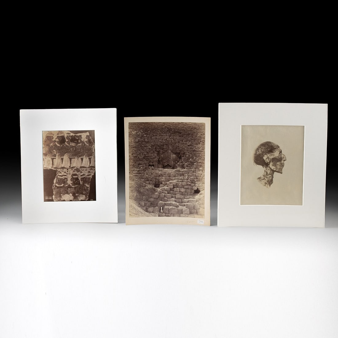 19th C. Albumen Prints of Ancient Egypt - Ramesses II, Pyramid, Nebamun (3) (1 of 1)
