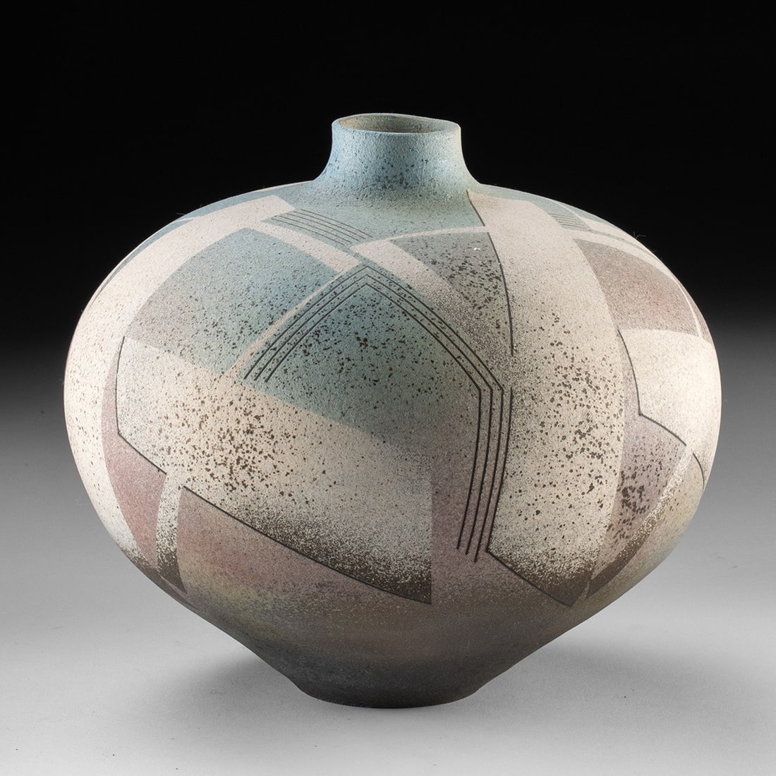 American Studio Geometric Design Vessel by Nick Bernard (1 of 3)