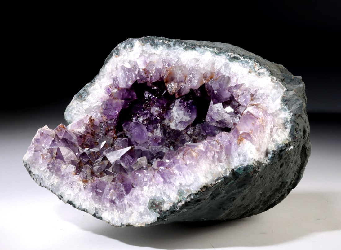 Large Natural Amethyst Geode, Sparkling Druzy Interior (1 of 3)