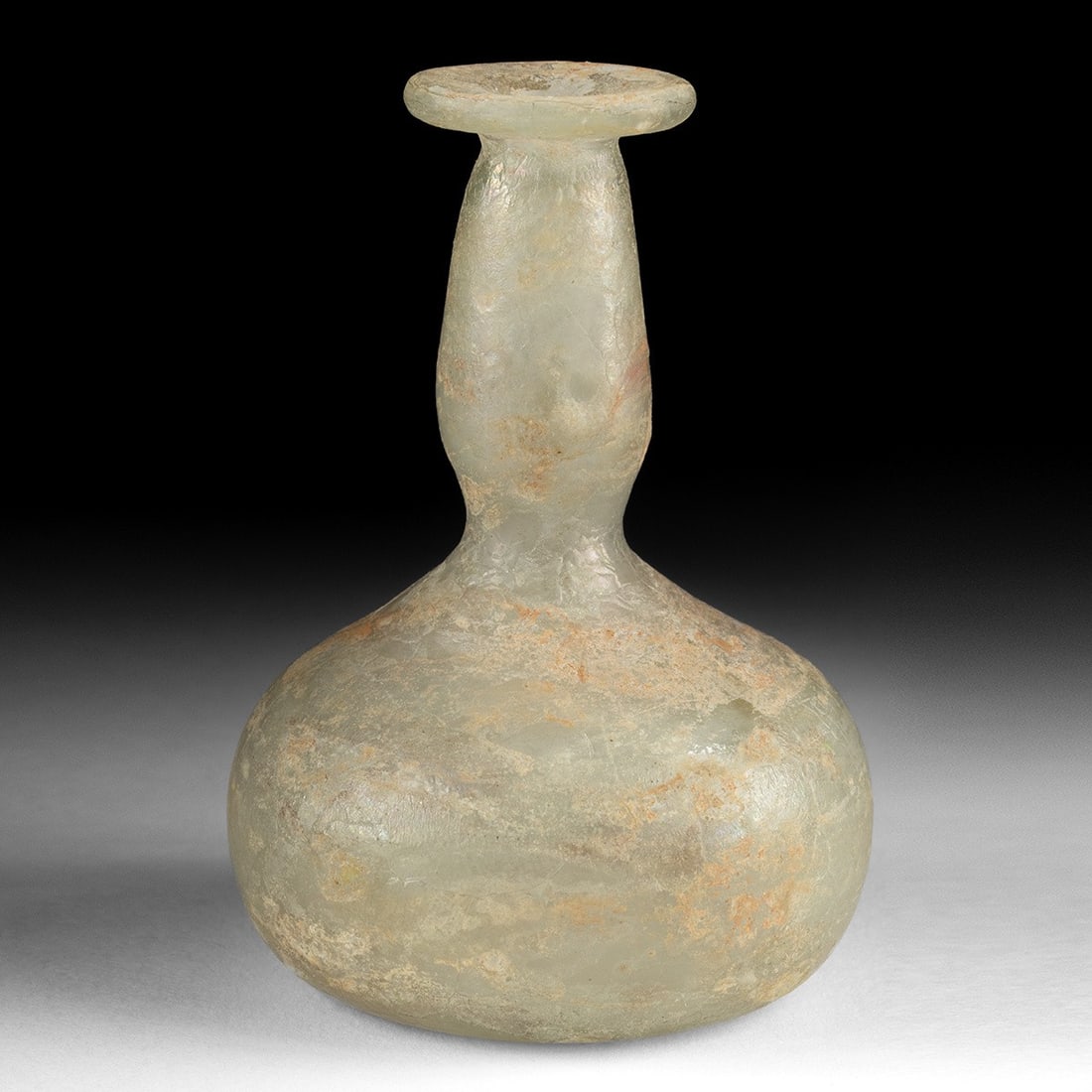Roman Glass Unguentarium - Pale Aqua Piriform Perfume Bottle (1 of 3)