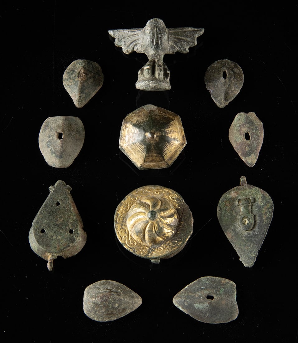 11 Roman Miniatures - Attachments, Seal Box, & Philerae (1 of 1)
