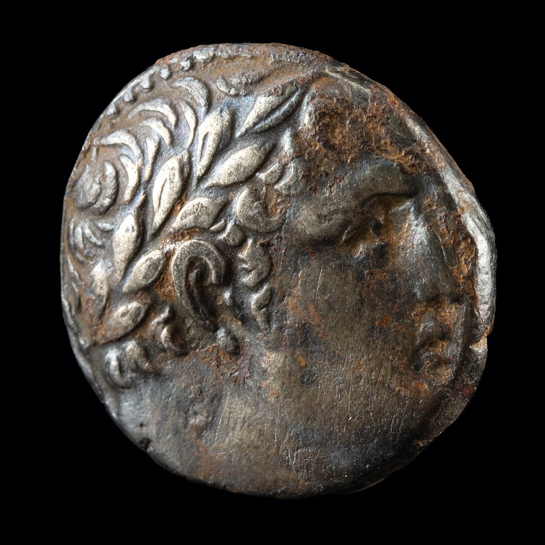 1st C. BCE Silver Shekel of Tyre - Melqart & Eagle Coin: Near East, Roman Empire, Phoenicia, Tyre, ca. 126 BCE – 65 CE. A silver shekel of Tyre, Phoenicia, ca. 126 BCE to 65 CE. The obverse bears the laureate head of Melqart facing right; the reverse 