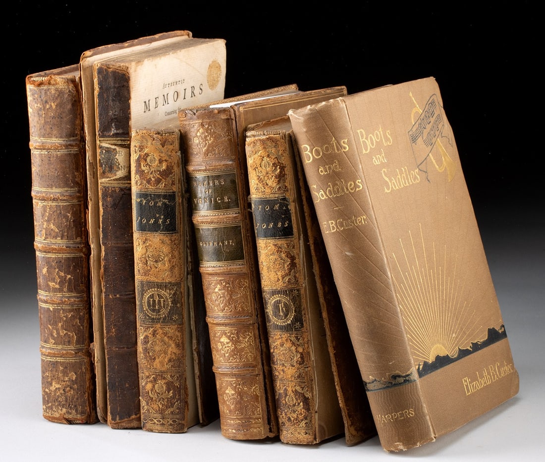 Six 18th to 19th C. English & American History Books (1 of 7)