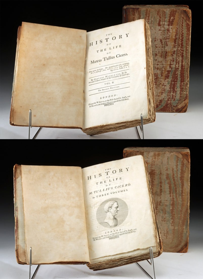 2 Vols of The History of the Life of Cicero (1741) (1 of 2)