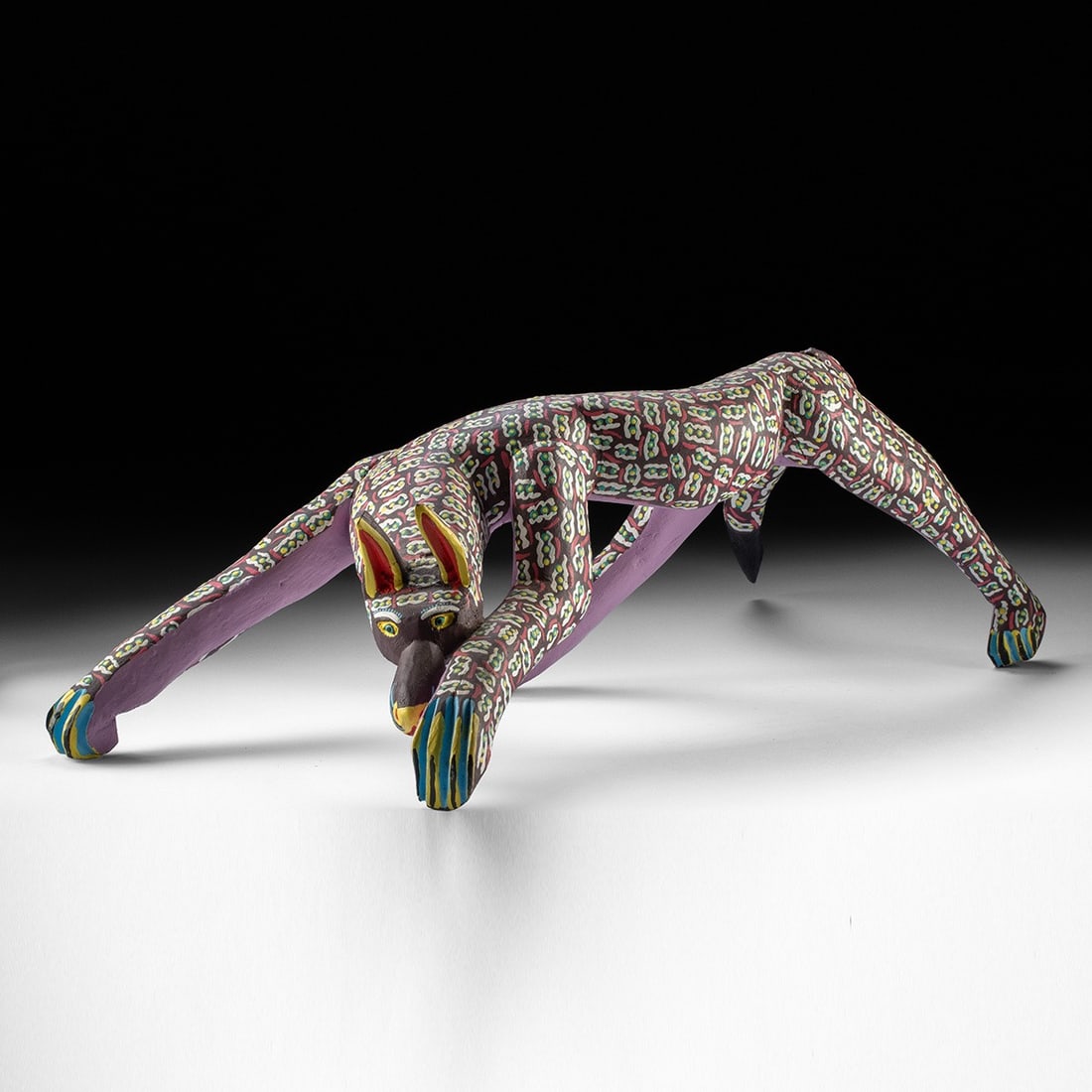 Large Leaping Canine Alebrije - Margarito Melchor Fuentes (1 of 4)