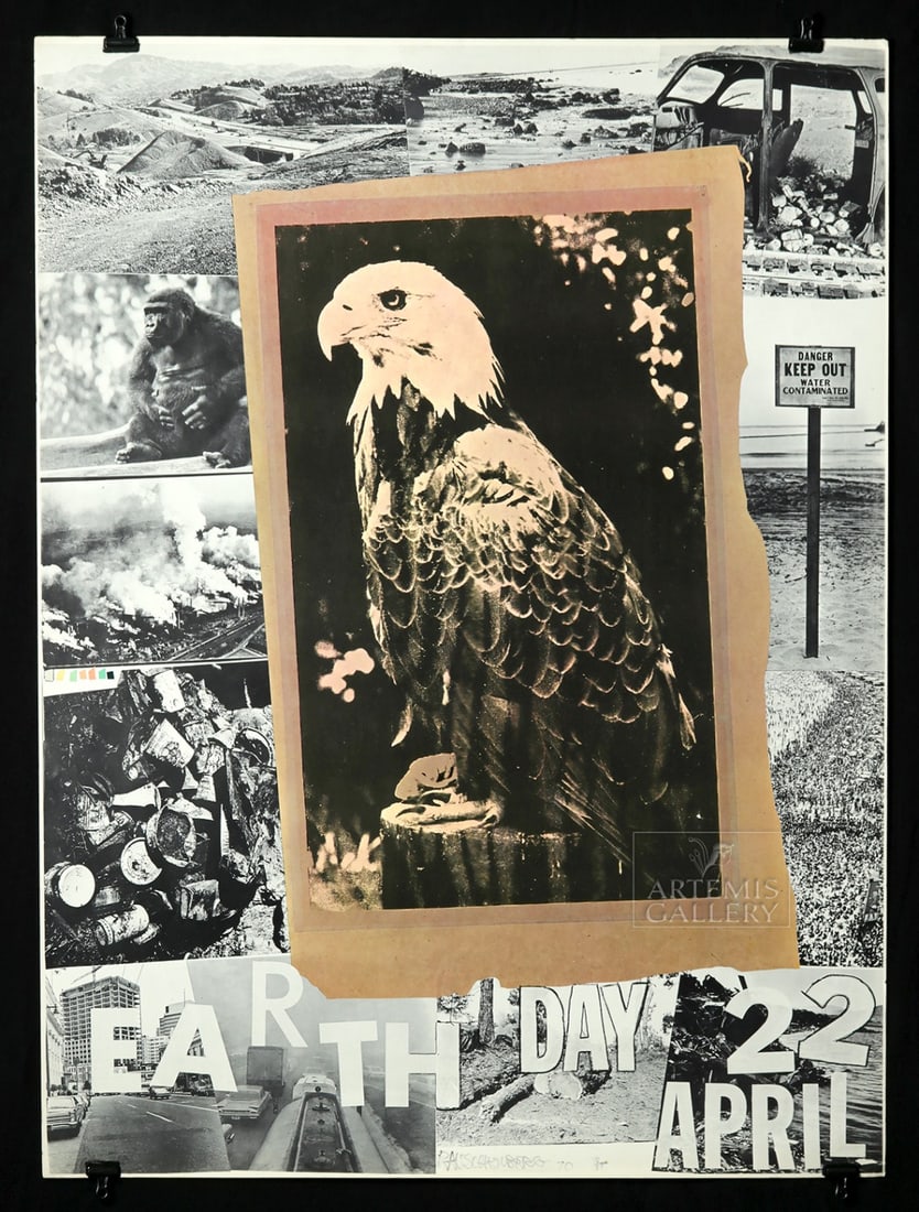 Robert Rauschenberg Offset Lithograph - Earth Day, 1970 (1 of 4)