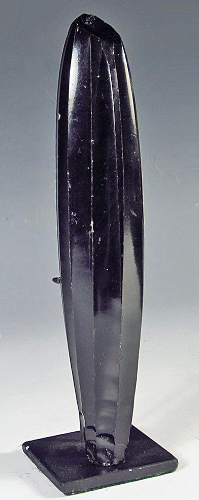Aztec Stone Obsidian Core: Starts at $175 Pre-Columbian, Central Mexico, Ca 1000 to 1500 CE. Large obsidian core from which dozens of micro-blades would have been knapped. These blades were so sharp they exceed the most modern