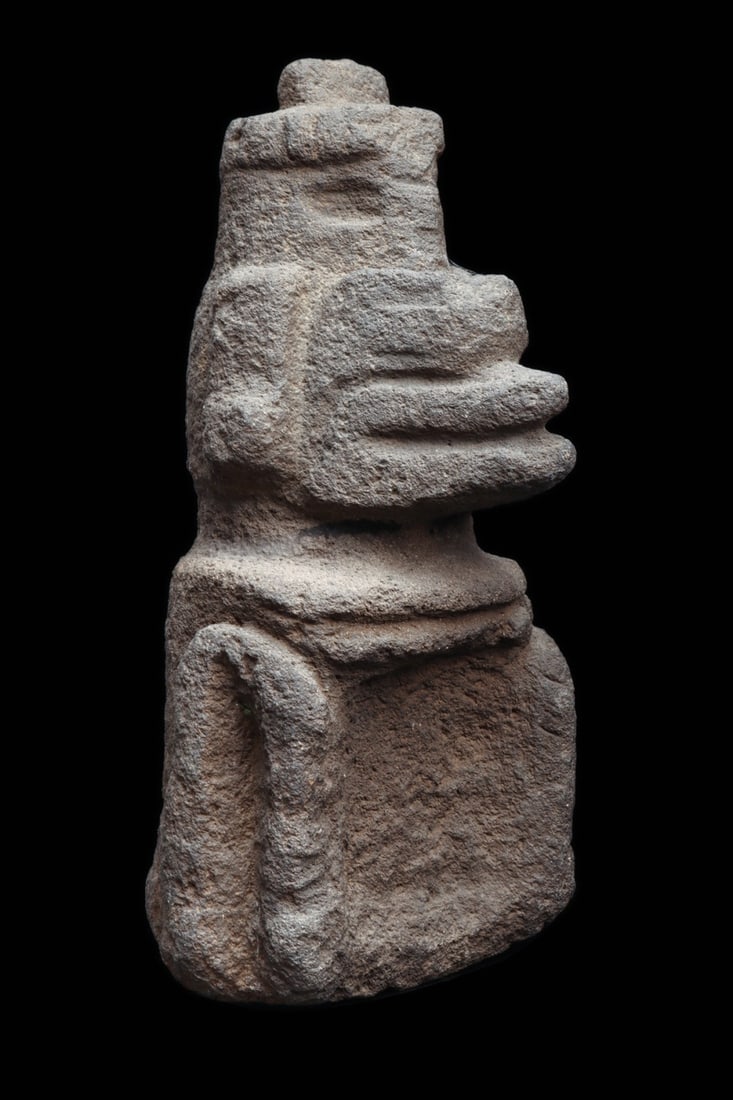 Aztec Volcanic Stone Figure of Ehecatl, Wind God (1 of 4)