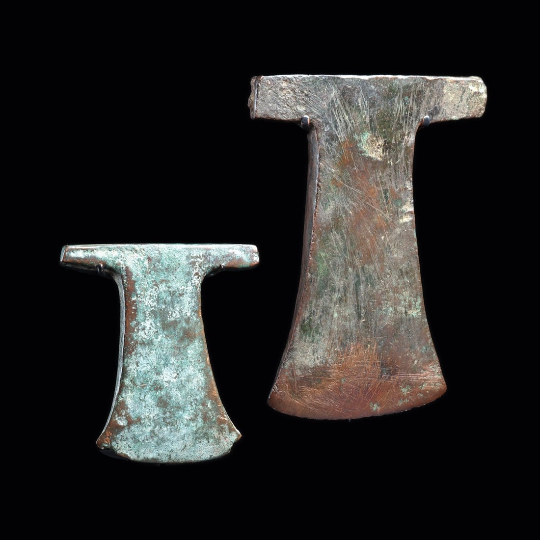 Inca T-Shaped Axe Money Ingots, Pair, Tumi Form (1 of 4)