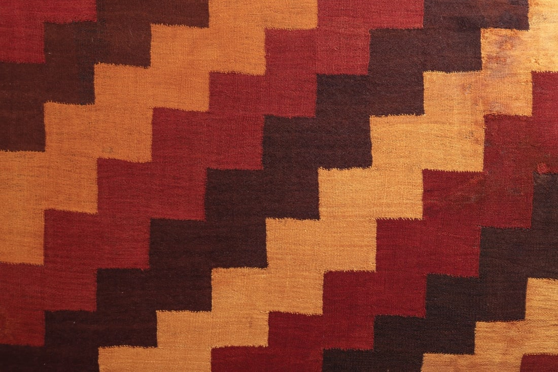 Nazca Large Textile Panel | Stepped Zigzags, ex-Merrin - 4