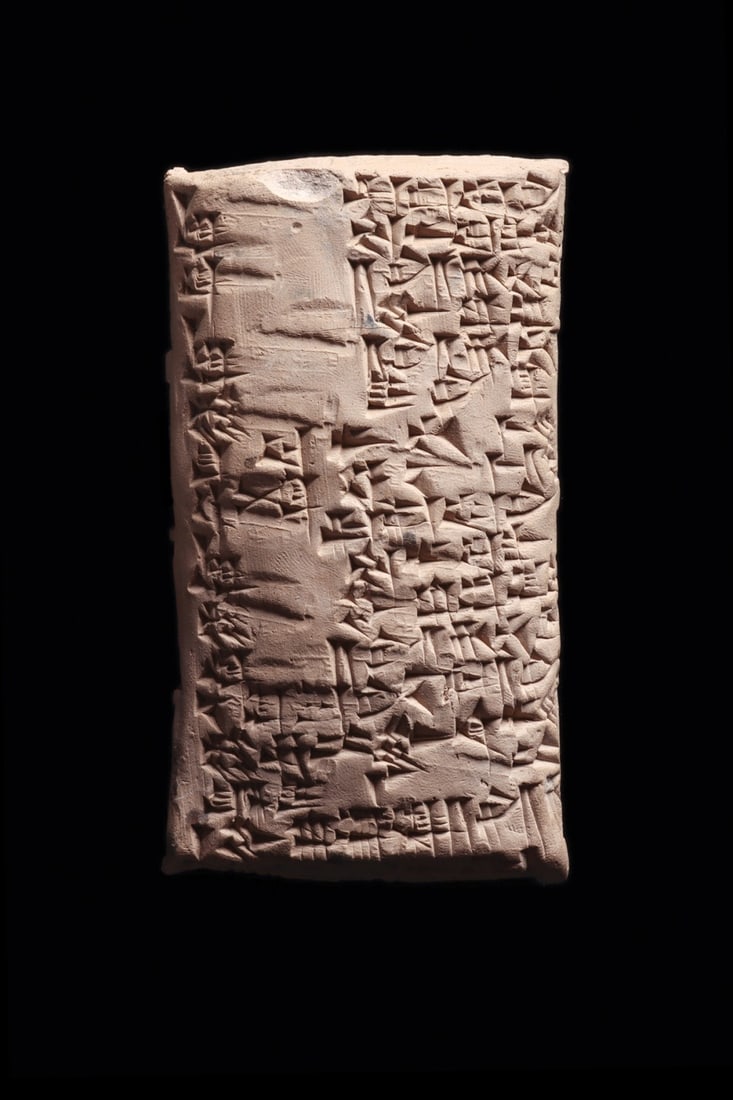 Old Assyrian Cuneiform Tablet in Sealed Clay Envelope, Kanesh Type (1 of 5)