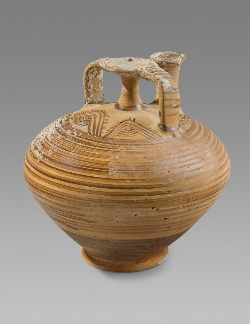 Mycenaean Painted Stirrup Jar, Argolid Greece (1 of 6)