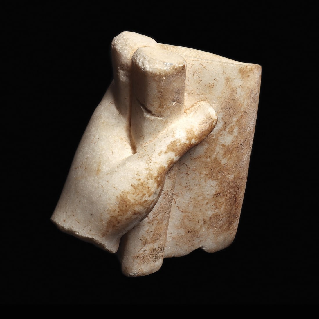 Roman Marble Life-Size Hand Holding a Scroll, 2nd C. CE (1 of 4)