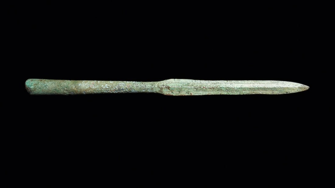 Luristan or Greek Spearhead with Socketed Haft, 5th C. BCE (1 of 4)