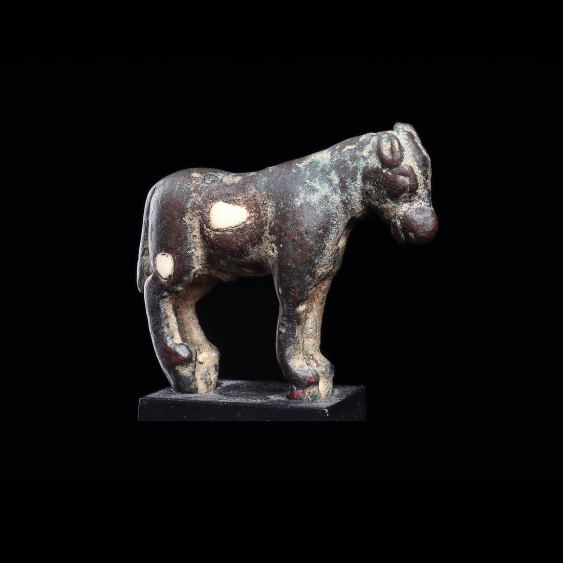 Sabean Miniature Horse Figure with White Stone Inlays, 1st Millennium BCE (1 of 5)