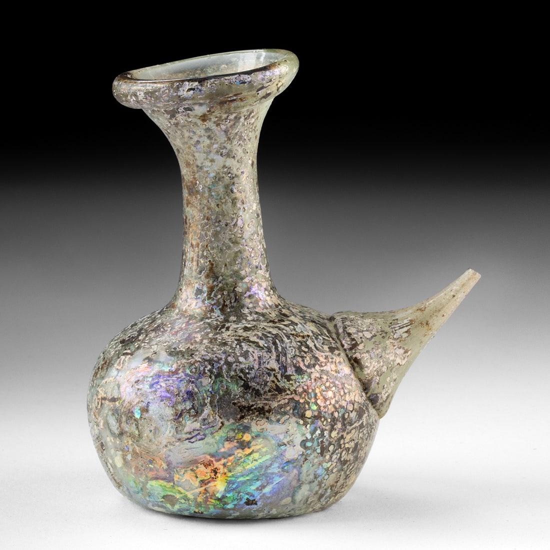 Roman Glass Guttus Flask - Spouted Vessel (1 of 5)