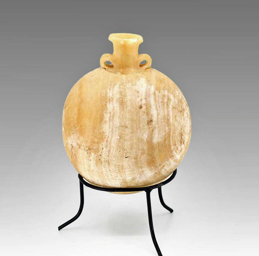 Egyptian Ptolemaic Alabastron - Rare Lidded Form (1 of 4)