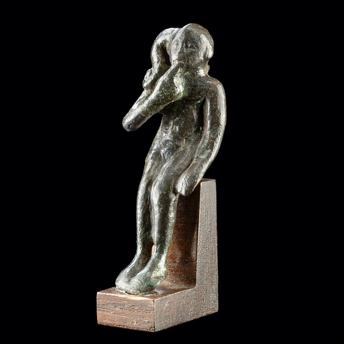 Ptolemaic-Roman Egyptian Bronze Figure, Harpocrates (1 of 4)