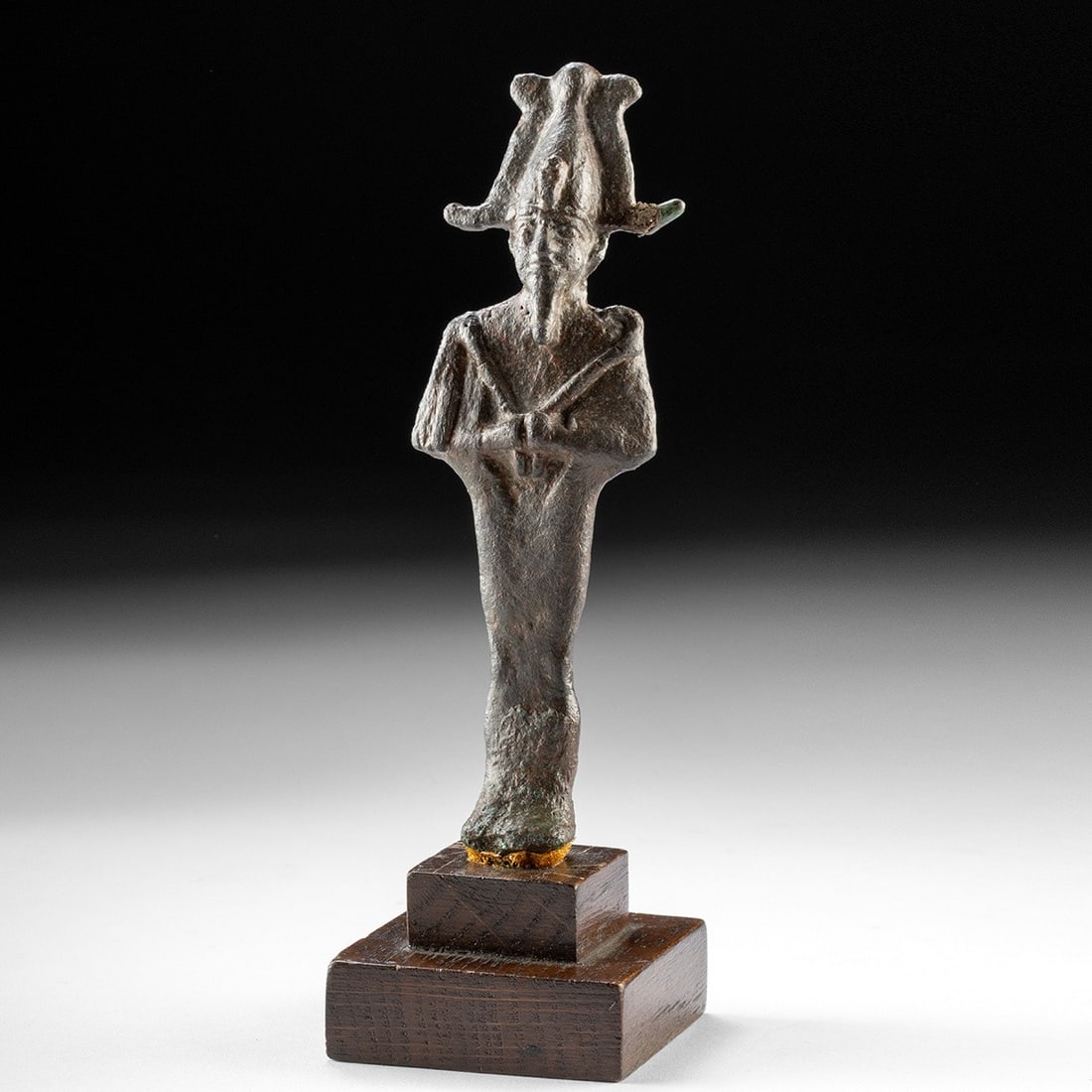 Egyptian Bronze Osiris Statuette, ca. 664–30 BCE (1 of 4)