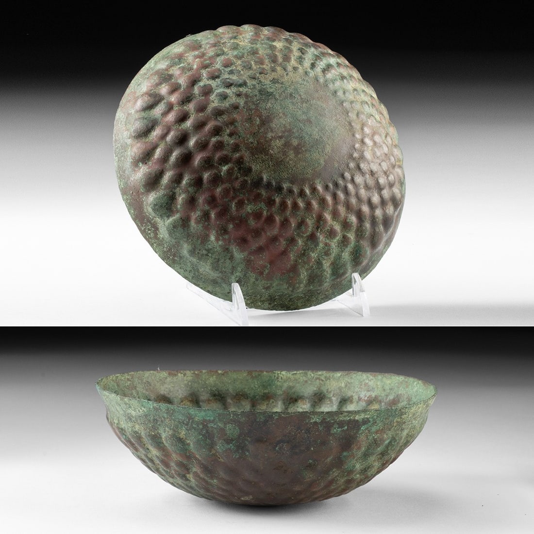 Persian Achaemenid Bronze Phiale, Gadrooned Lobes (1 of 4)