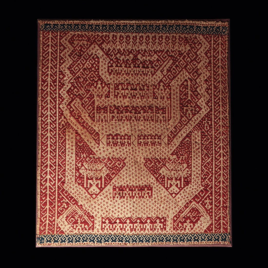Lampung Tampan Ship Cloth with Soul Ship Motif, Sumatra, 19th C. (1 of 4)