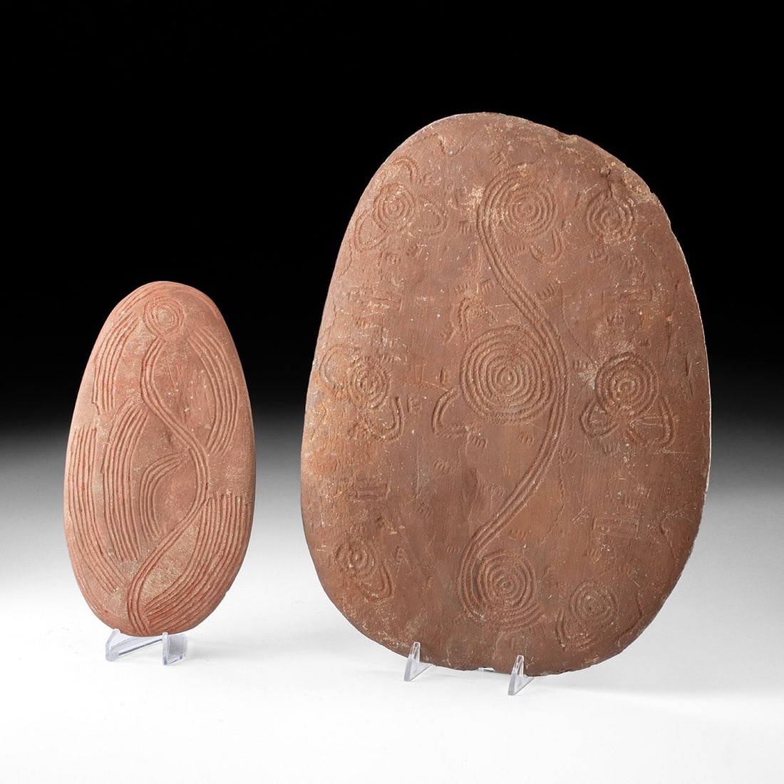 Pair Aboriginal Stone Tjurunga, Central Australia, ca. 1880–1940 (1 of 2)
