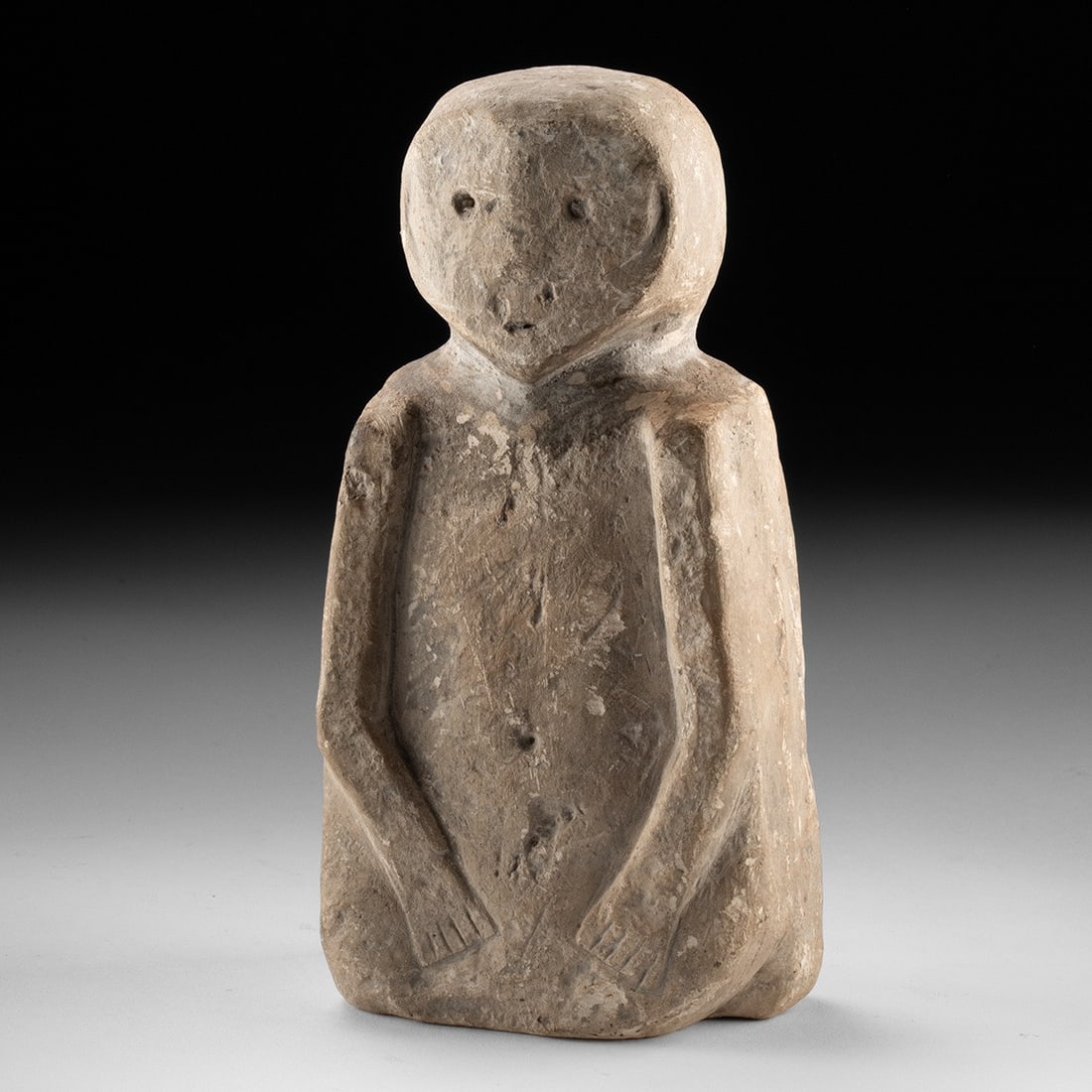 Bagobo Limestone Burial Urn Figure, Cotabato, ca. 600–900 CE (1 of 3)