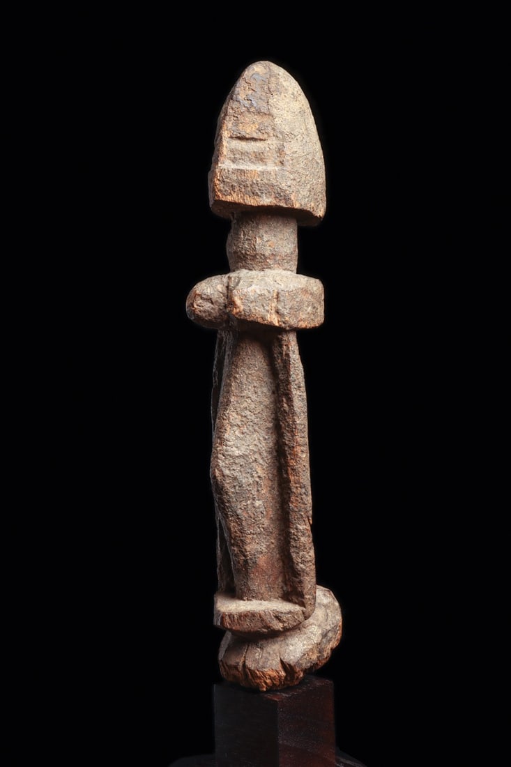 Dogon Carved Wood Female Figure with Helmet Head, Mali (1 of 4)