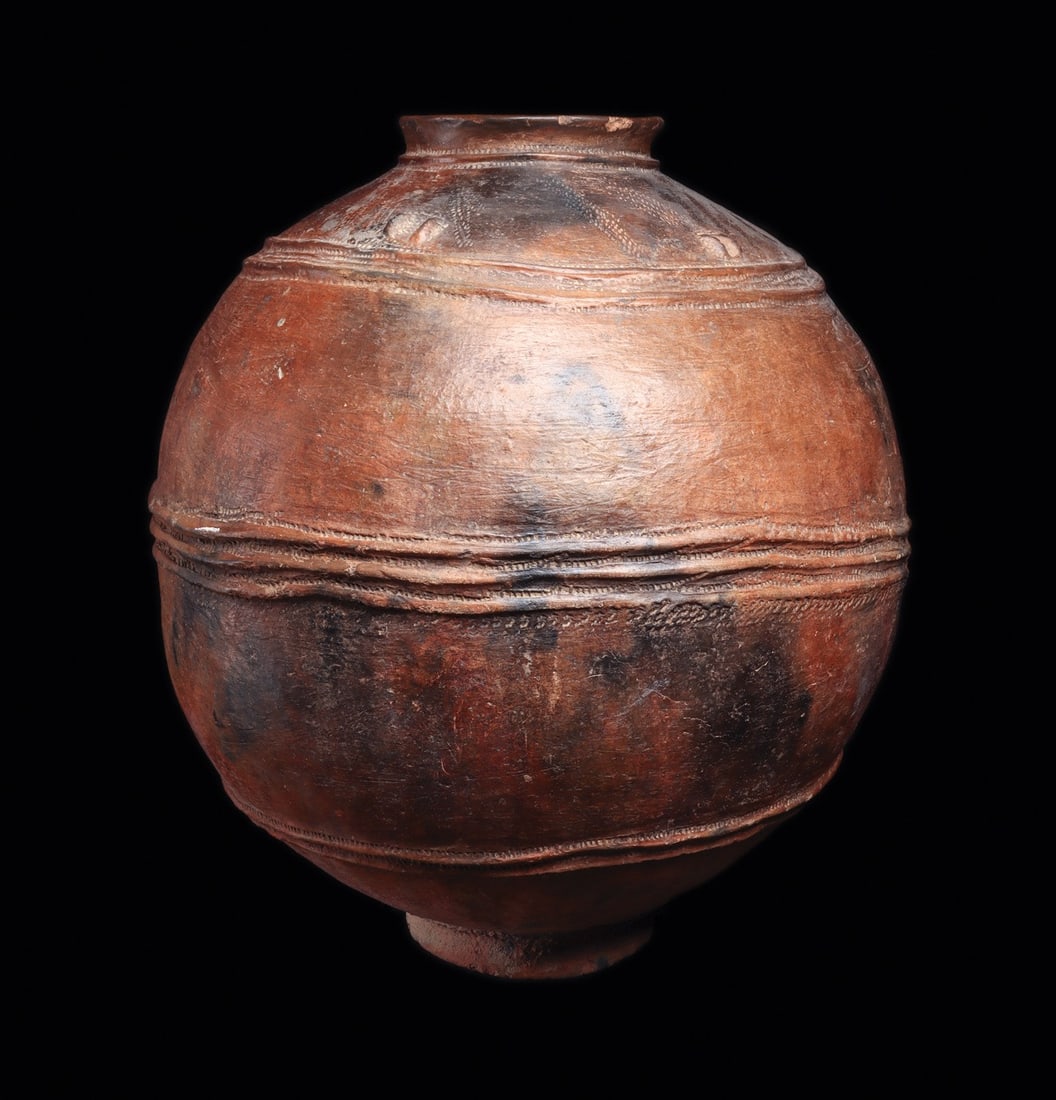 Bamana Burnished Water Storage Vessel, Mali, Mid 20th C. (1 of 4)