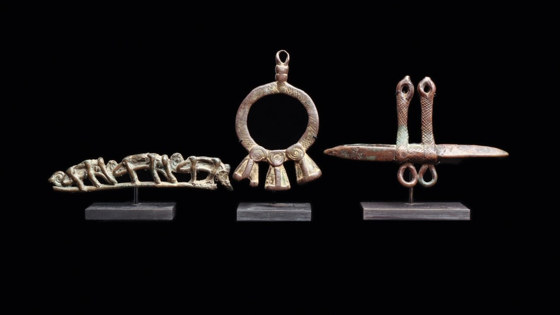 Lobi Cast Pendant Amulets, Group of 3, Burkina Faso (1 of 3)
