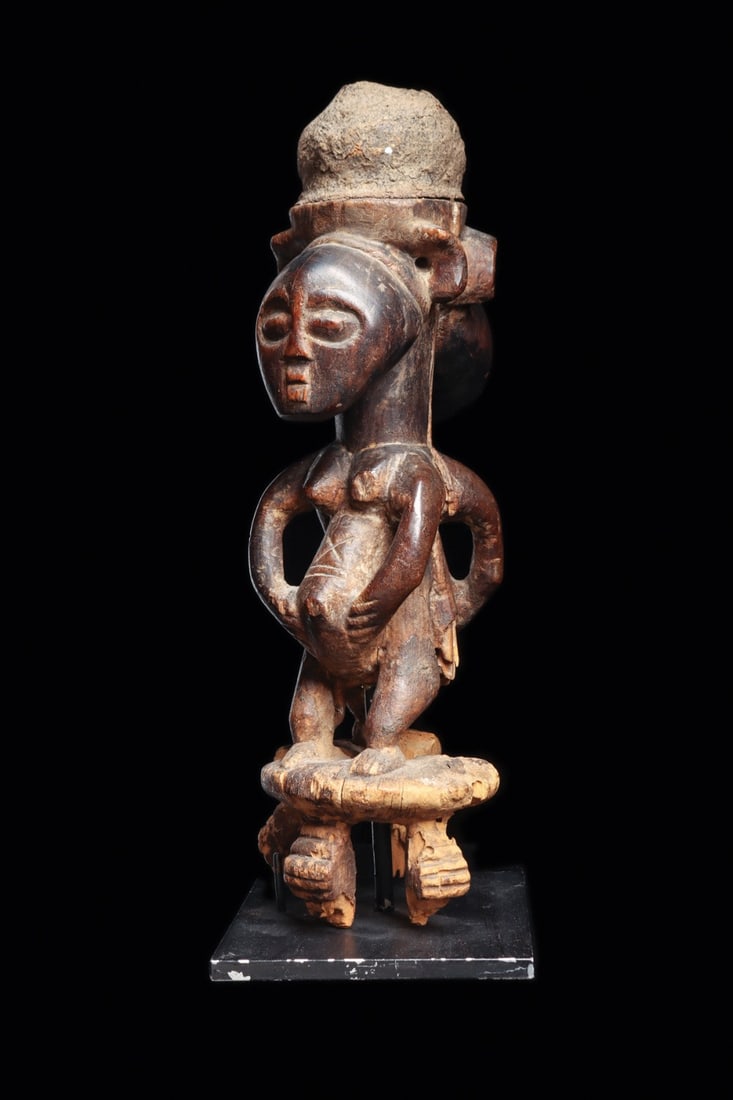 Luba Janus Power Figure with Medicine Headdress (1 of 4)