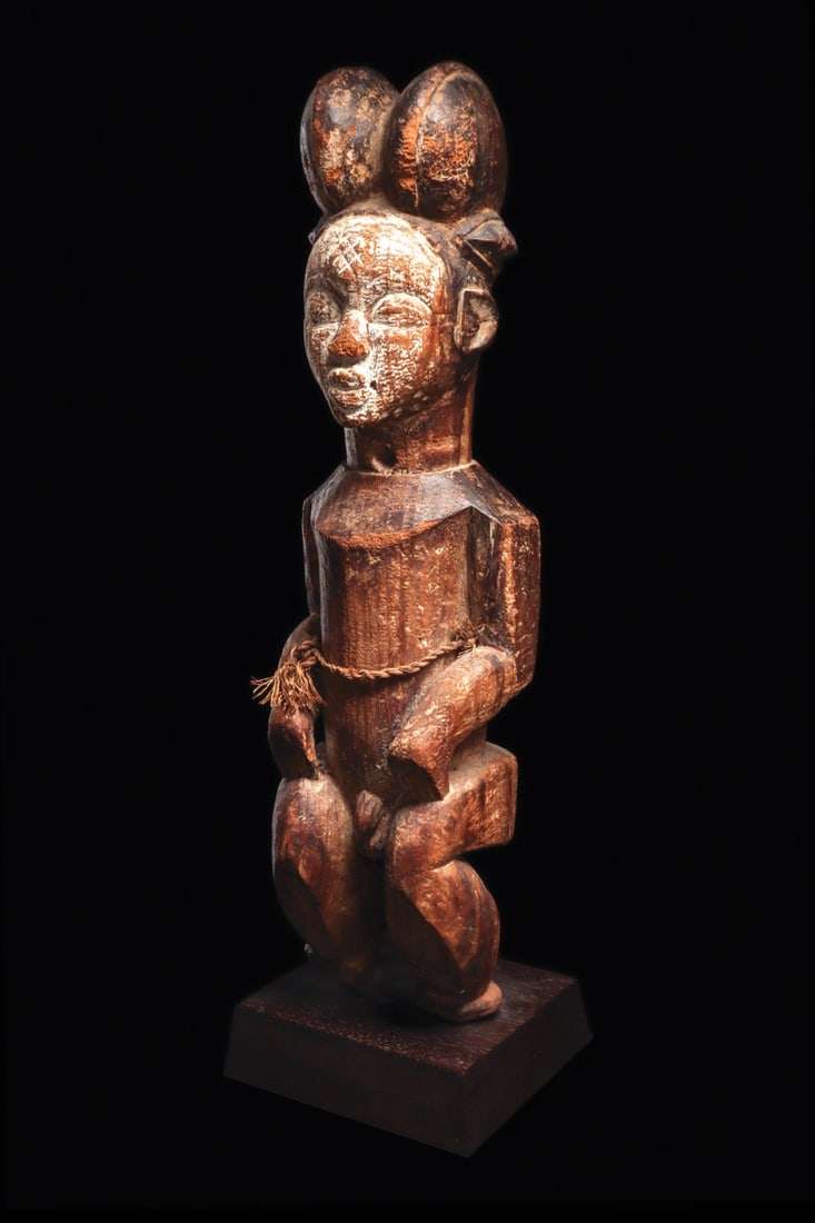 Punu Lumbo Male Reliquary Figure with Dorsal Cavity, Gabon (1 of 4)
