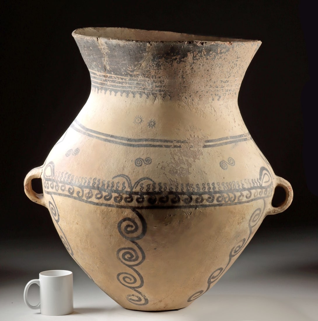 Huge Chinese Xindian Culture Painted Jar, Gansu (1 of 5)