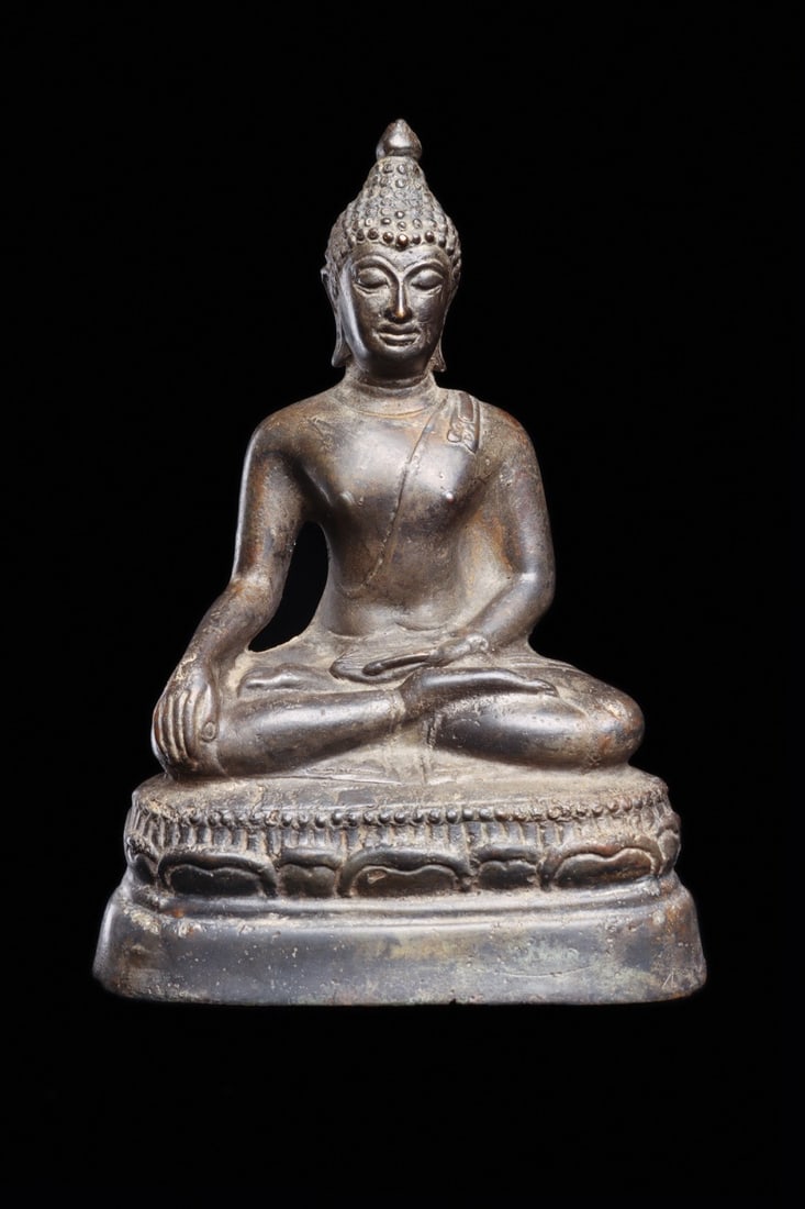 Thai Seated Buddha Shakyamuni in Bhumisparsha Mudra, 18th C. (1 of 5)