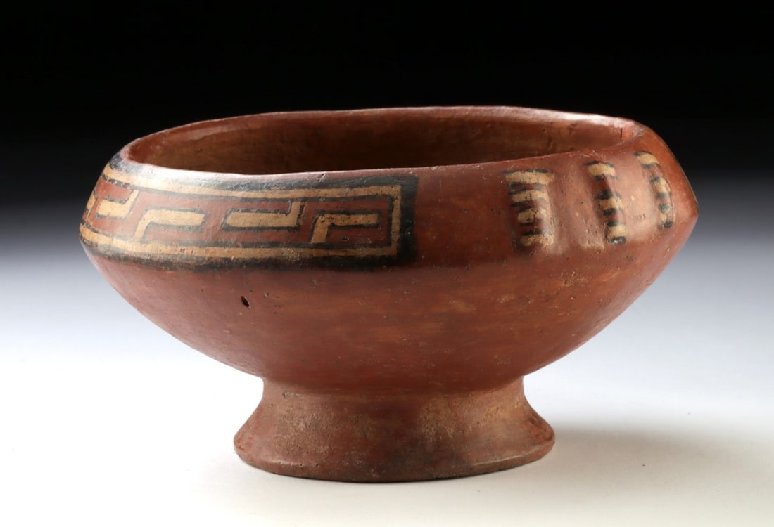 Gran Cocle Ceramic Pedestal Bowl - Meander Band (1 of 5)