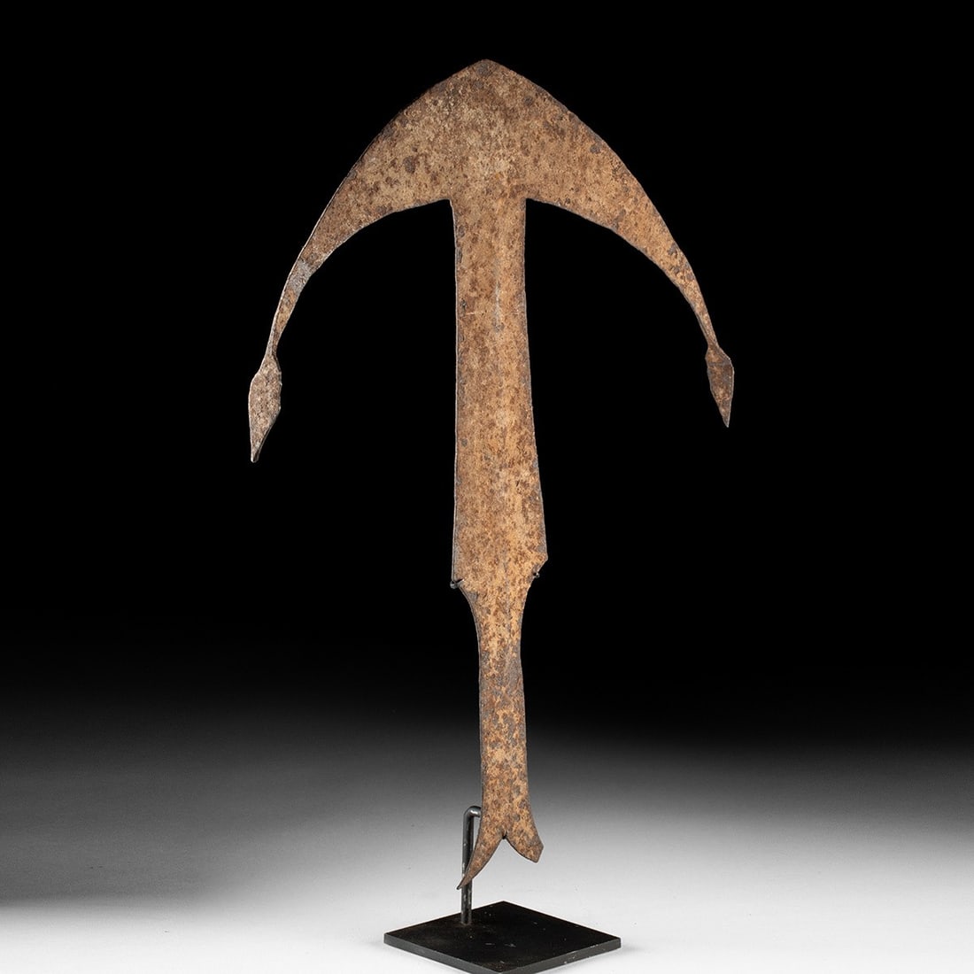 African Gabon Kwele Anchor-Form Currency Mandjong Blade (1 of 3)