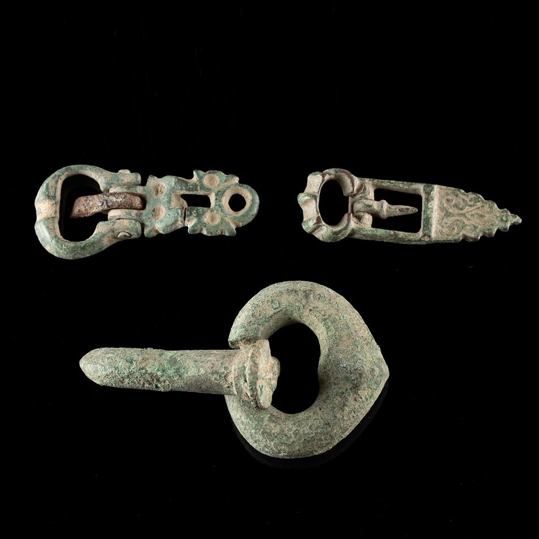 Near Eastern Bronze Buckles, 3 Pcs, Byzantine to Ottoman era (1 of 2)