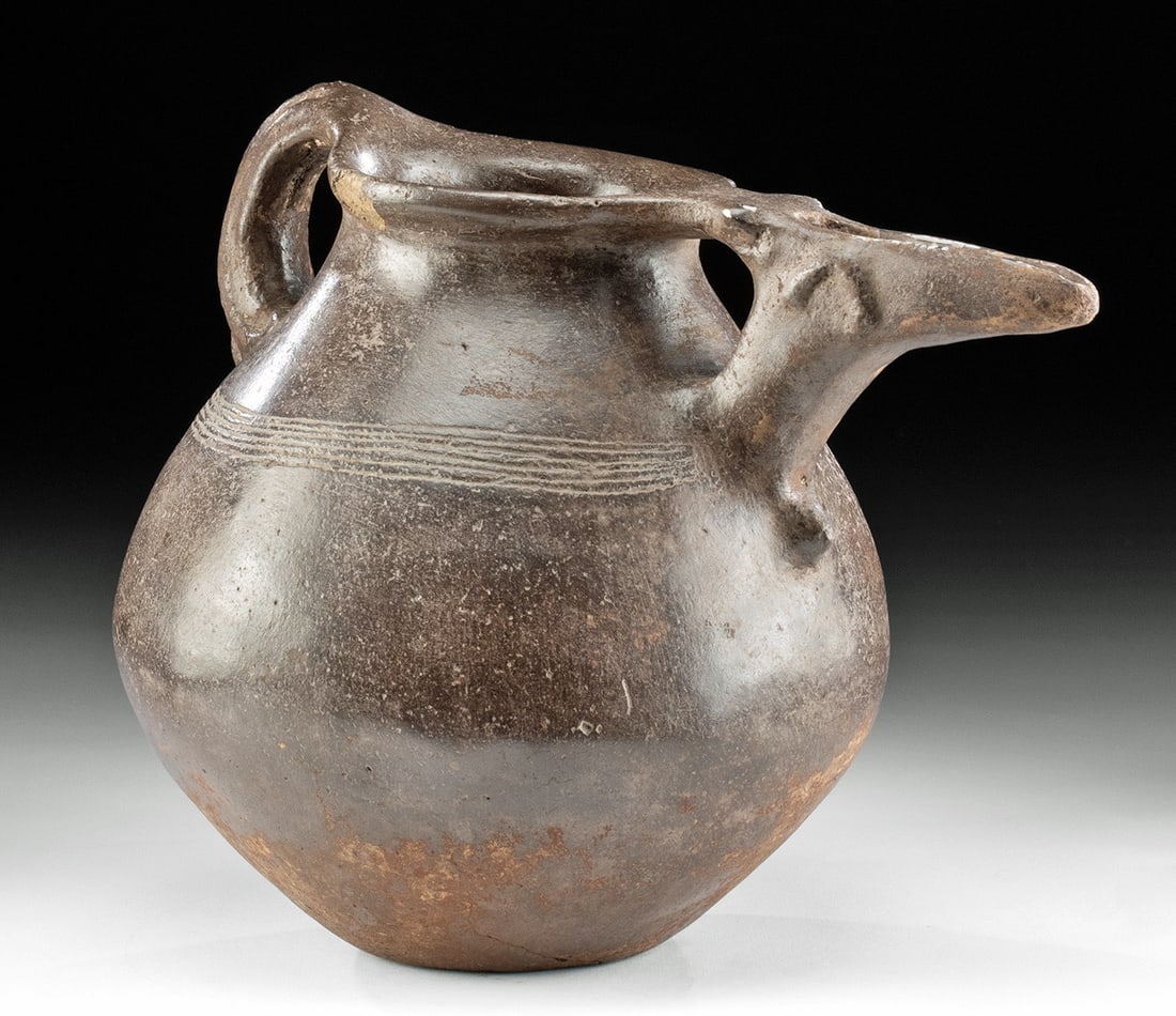 Large Amlash Pottery Beak Spouted Pitcher - TL Tested (1 of 5)