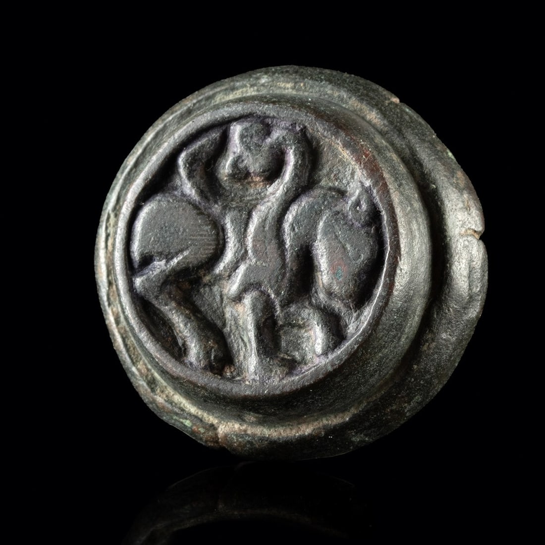 Roman Copper Alloy Balance Weight w/ Pegasus (1 of 2)