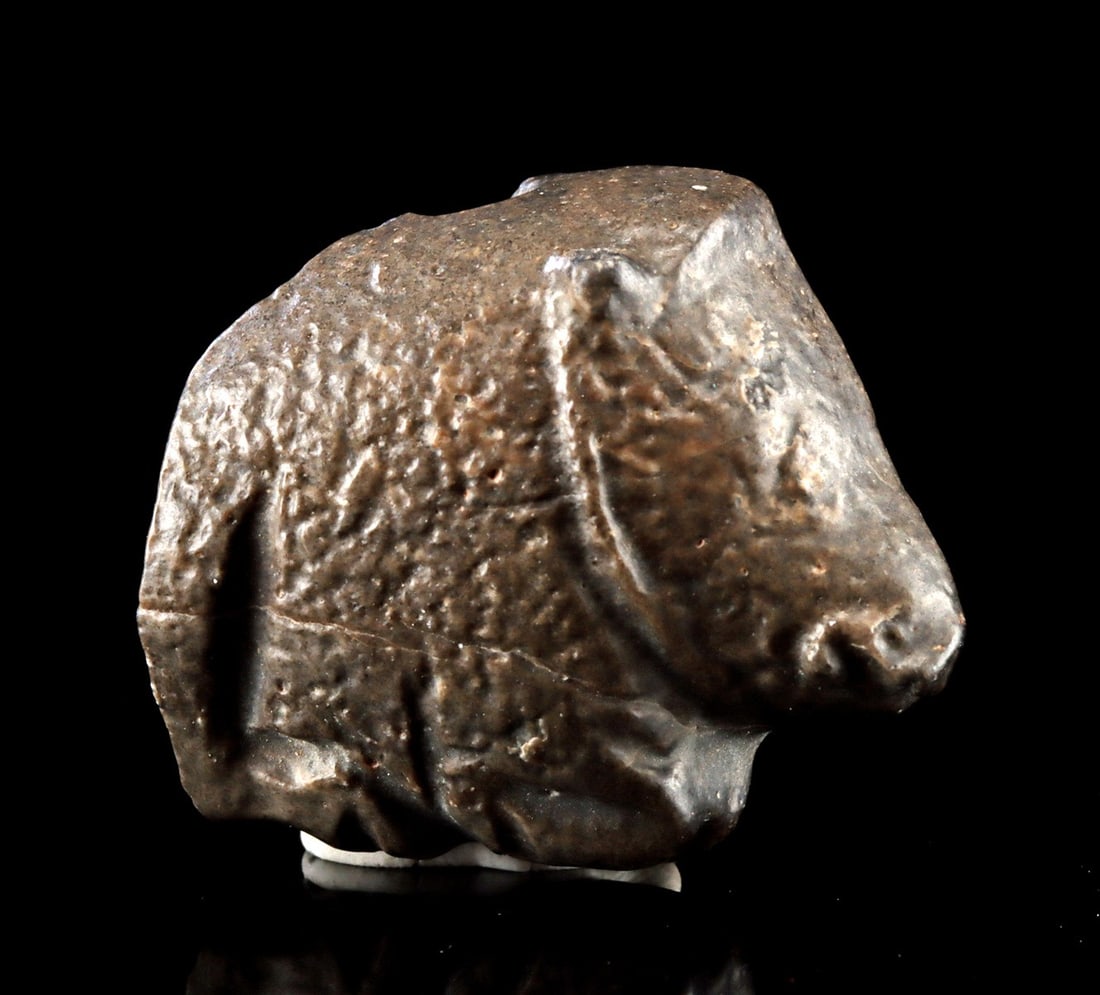 Mesopotamian Stone Boar Stamp Seal, W. Lambert Apprsd. (1 of 3)