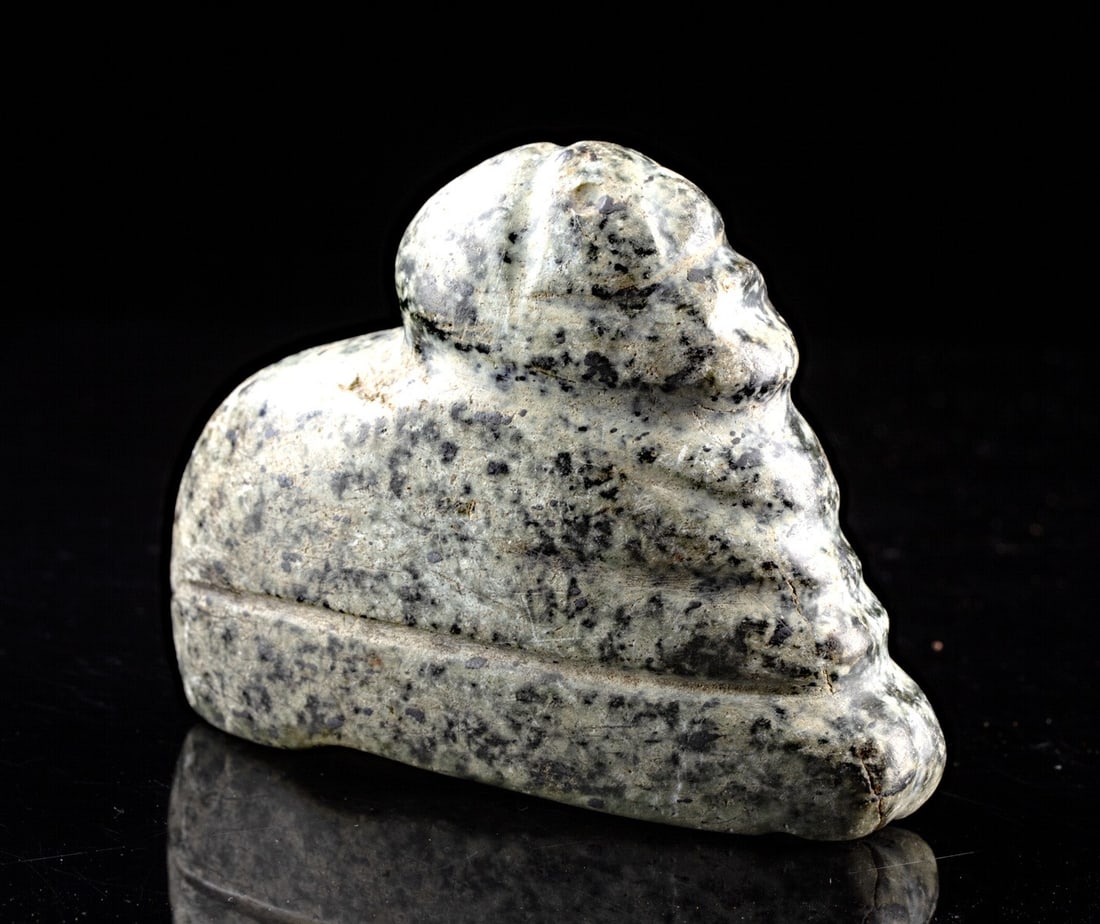 Mezcala Carved Green Stone Crouching Feline-Human Figure (1 of 5)