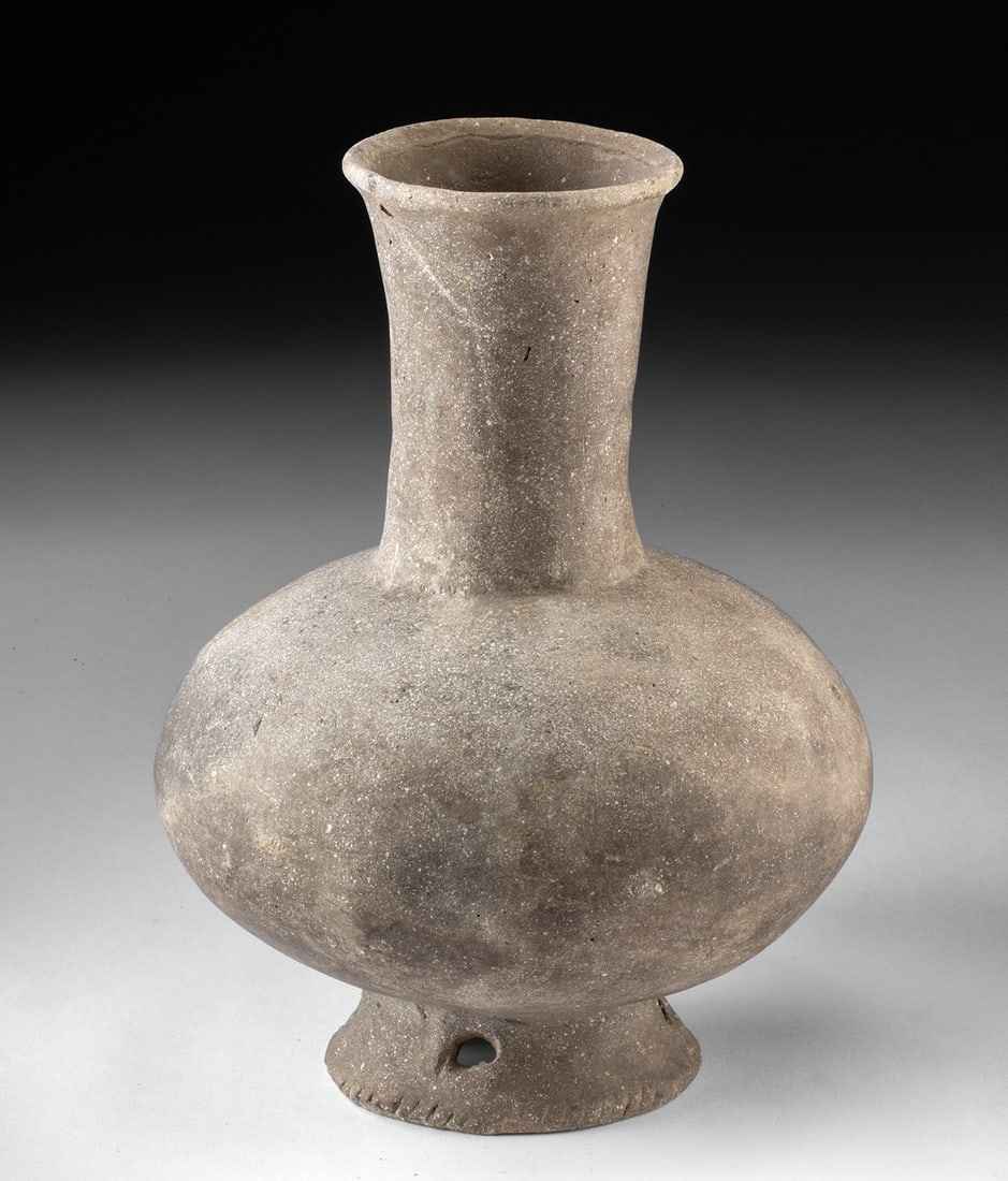 Mississippian Pedestal Bottle - Pierced Foot (1 of 3)